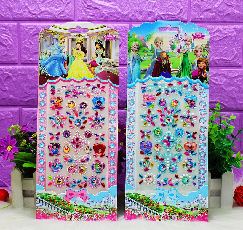Wholesale of PH-598 acrylic crystal stickers for DIY car and mobile phone decorative stickers undefined