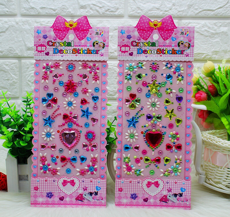 Xiaolingtong paper handicrafts, creative gifts, creative stickers XC, exquisite acrylic crystal diamonds undefined