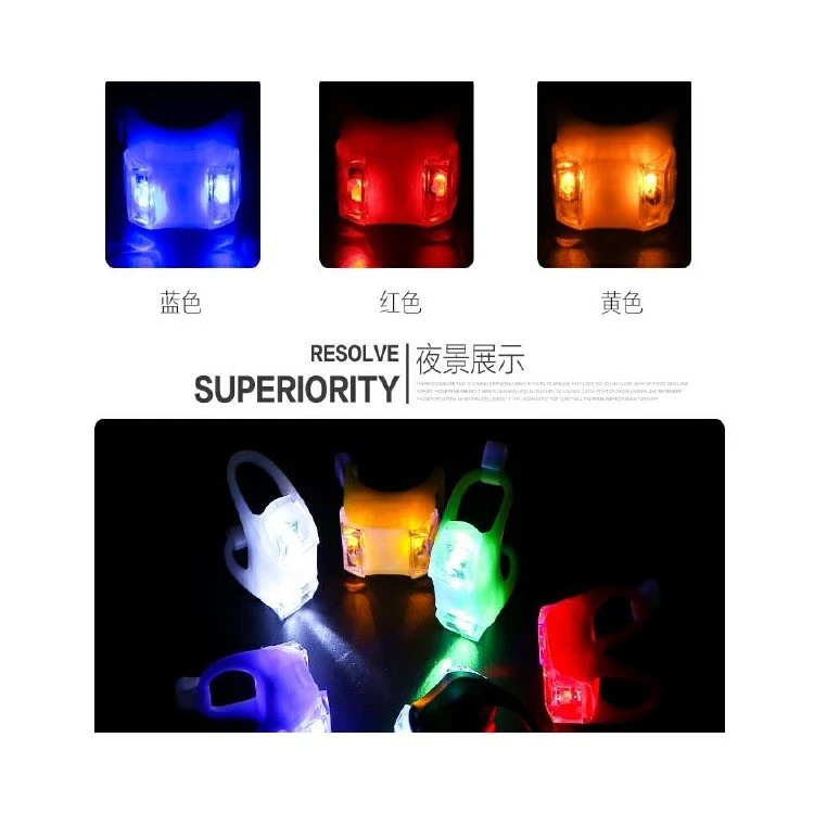 Bicycle lights, frog lights, silicone warning taillights, dead fly, scooter equipment accessories, flashing LED headlights detail image 4
