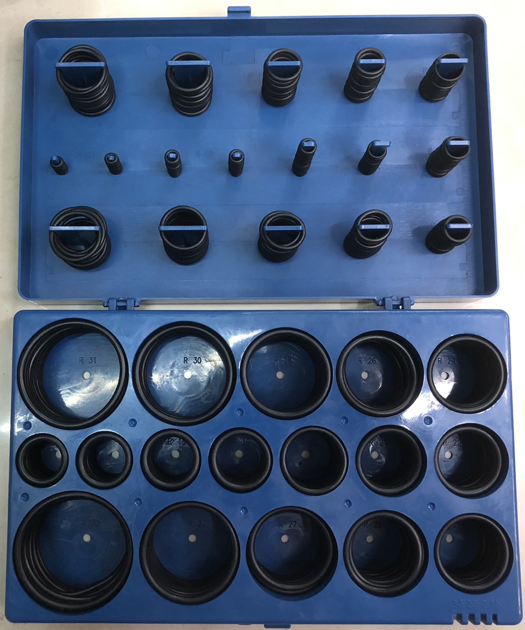 Silicone rubber latex butyl rubber fluorine o-ring sealing ring flat gasket tool box repair box blue thumbnail