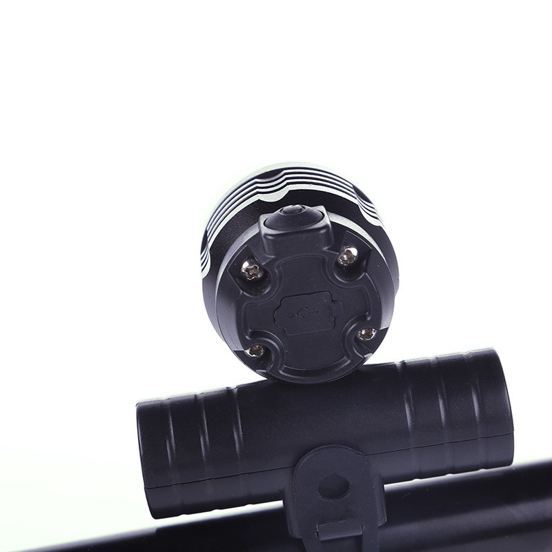 Mountain bike LED waterproof headlight manufacturer direct sales, USB charging night cycling warning light new product wholesale detail image 2