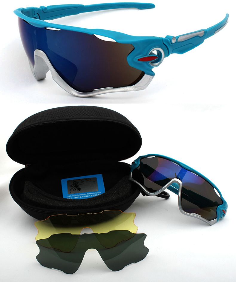 9270 Outdoor cycling glasses Bicycle sunglasses 3 sports glasses set polarized sunglasses set for men full figure
