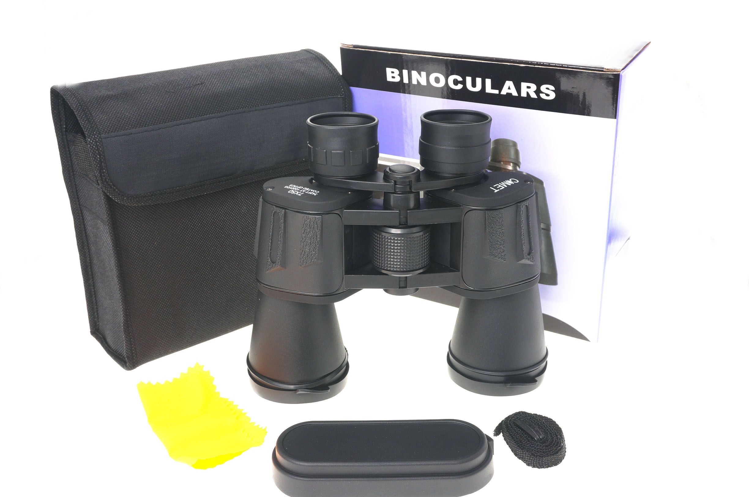 COMET Factory Direct 7X50 Large eyepiece high-definition Telescope B50CT:7X50 black 218 leather