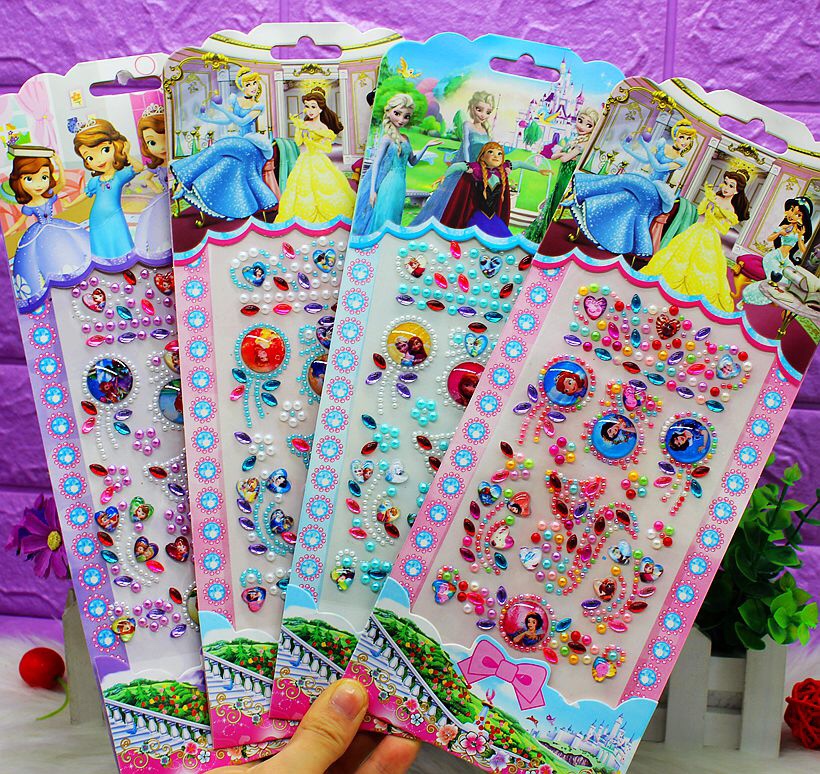 Wholesale of PH-598 acrylic crystal stickers for DIY car and mobile phone decorative stickers Item Picture
