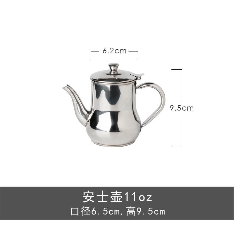 不锈钢油壶安士壶小号酱油瓶醋壶大油瓶醋瓶厨房用品11oz详情图1