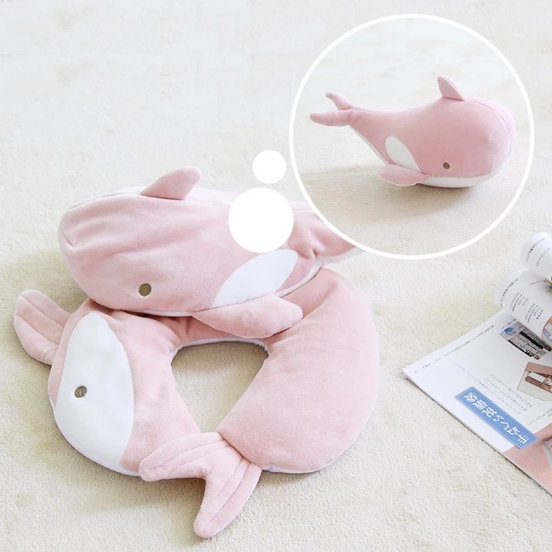Shark Deformation Pillows Foam Particles U Shaped Neck Pillow Cushion Pattern Car Neck Protection Pillows Travel Pillow Neck thumbnail