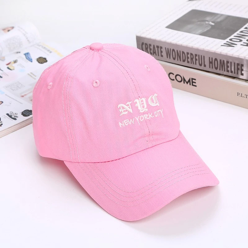 Korean streetwear brand embroidered simple men's and women's outdoor casual sunshade baseball cap 19003 detail image 1