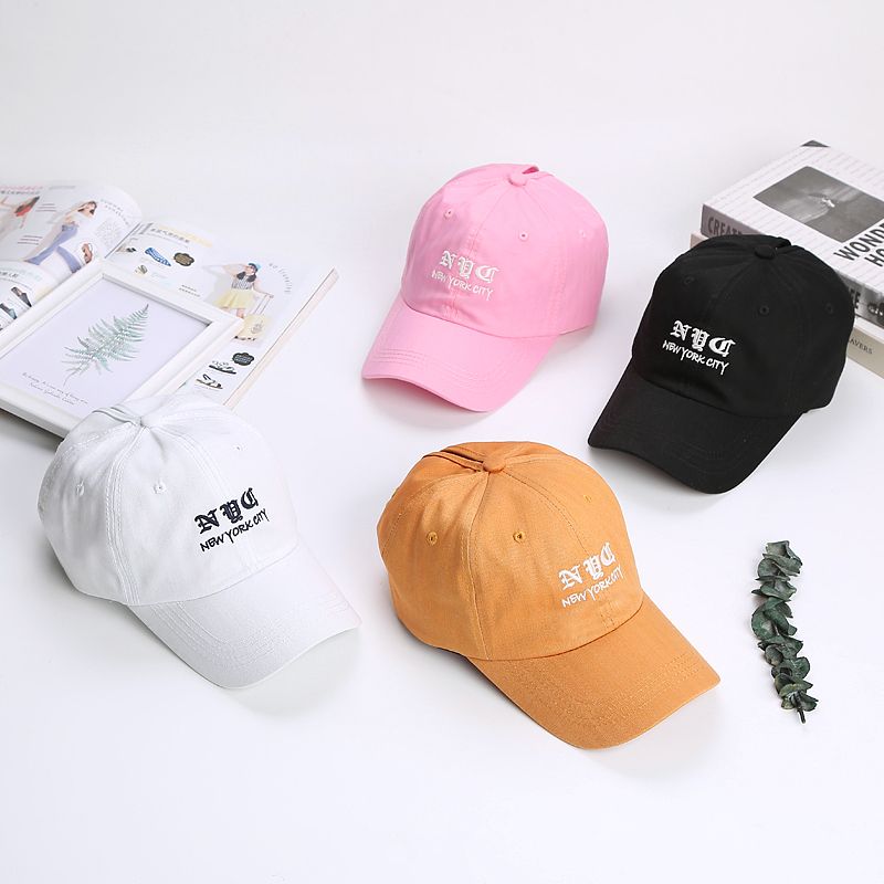 Korean streetwear brand embroidered simple men's and women's outdoor casual sunshade baseball cap 19003