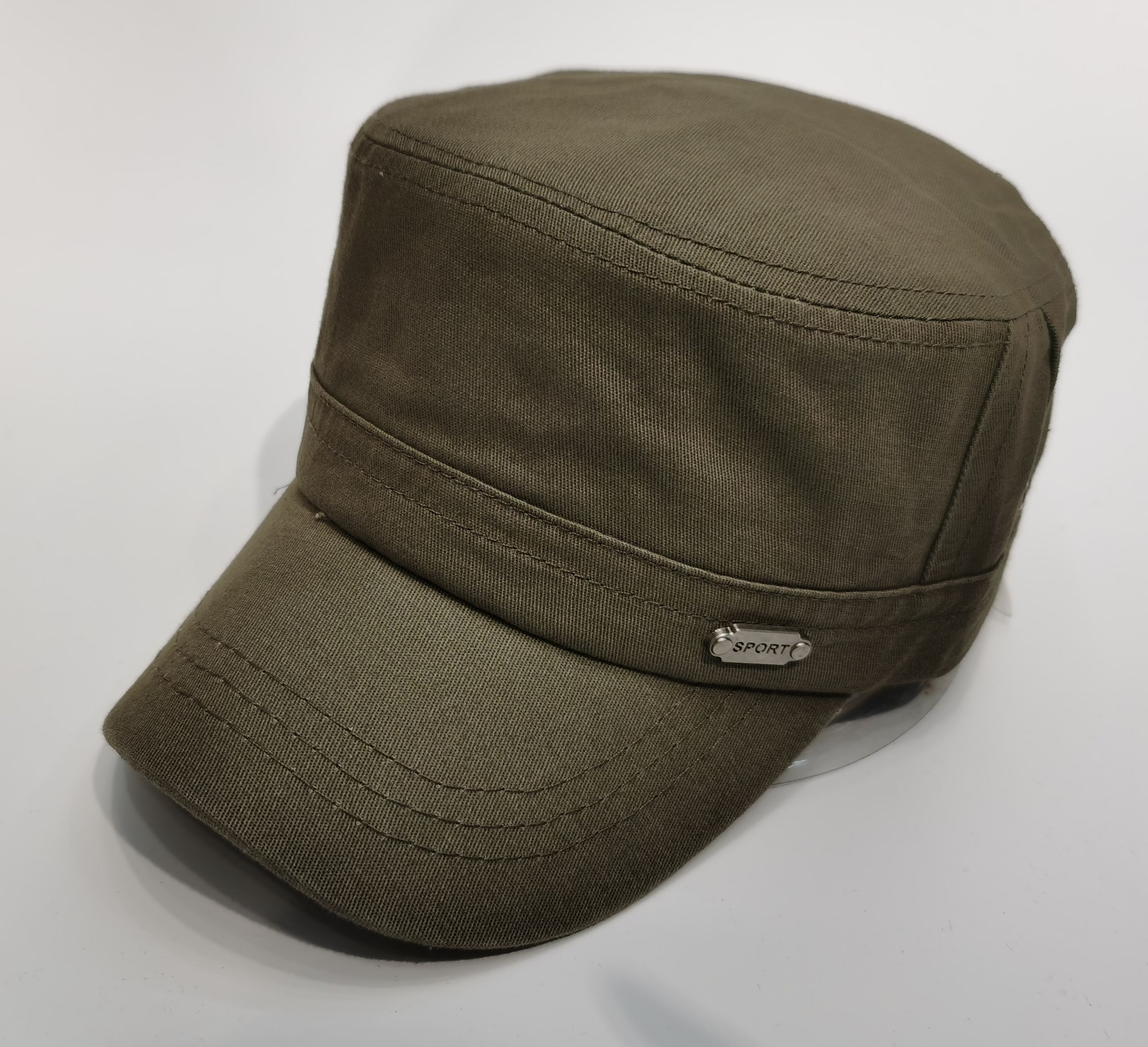 Flat top cotton cap thumbnail
