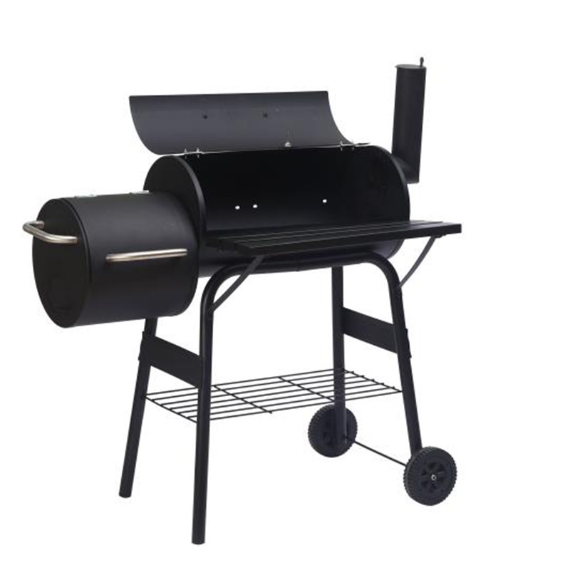 厂家直销 小子母炉 烟囱烧烤炉 庭院烧烤架详情图1