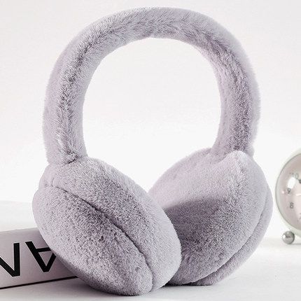 Winter sweet and lovely Korean version plus velvet warm windproof earmuffs collapsible ear muffs student ear muffs thumbnail