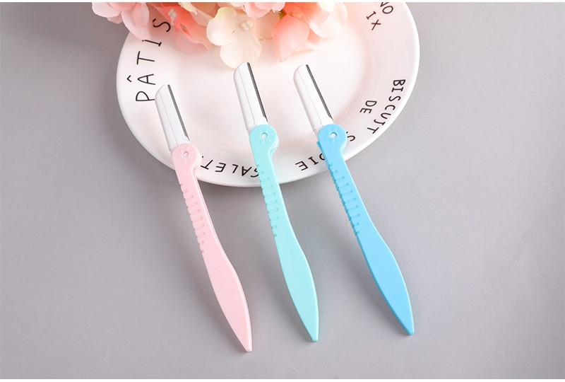 3 Sets Folding Eyebrow Razor Safe Eyebrow Thrush Tool Tool Eyebrow Razor Novice Novice Female Blade undefined