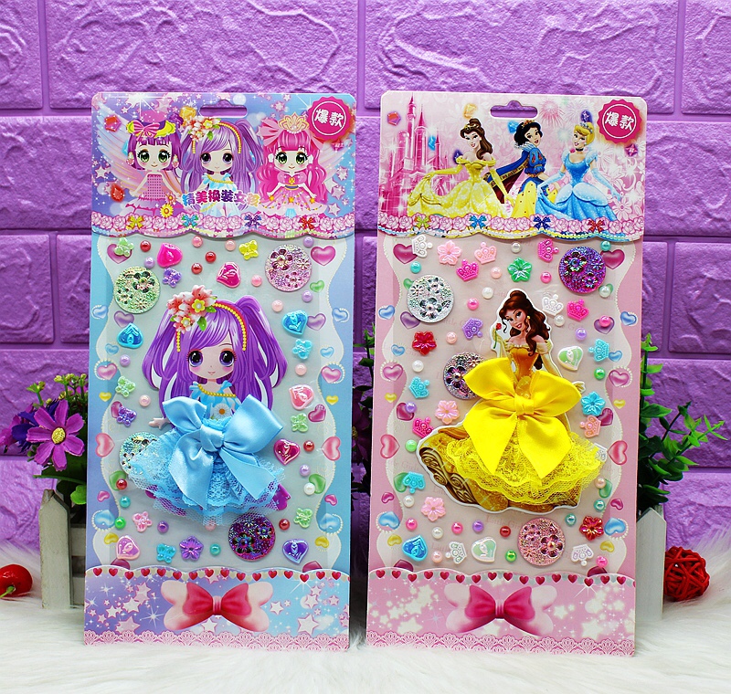 HE princess dress diamond sticker undefined
