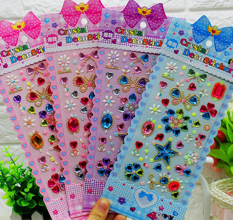 Xiaolingtong paper handicrafts, creative gifts, creative stickers XC, exquisite acrylic crystal diamonds undefined
