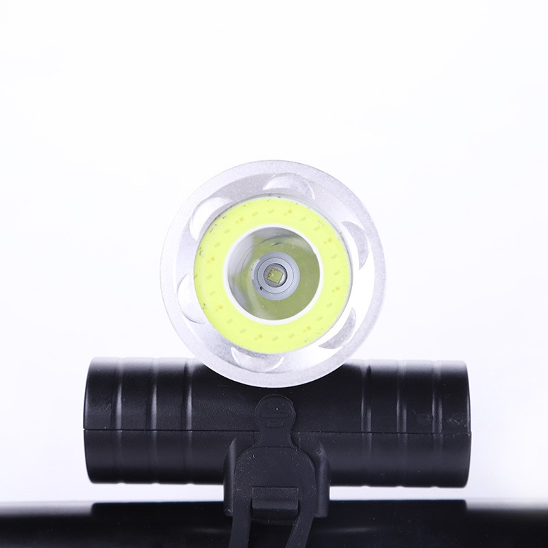Mountain bike LED waterproof headlight manufacturer direct sales, USB charging night cycling warning light new product wholesale detail image 1