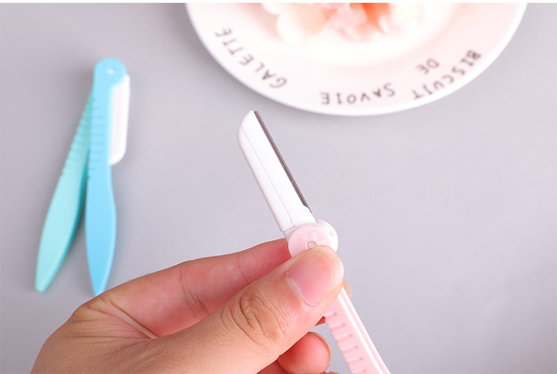 3 Sets Folding Eyebrow Razor Safe Eyebrow Thrush Tool Tool Eyebrow Razor Novice Novice Female Blade undefined