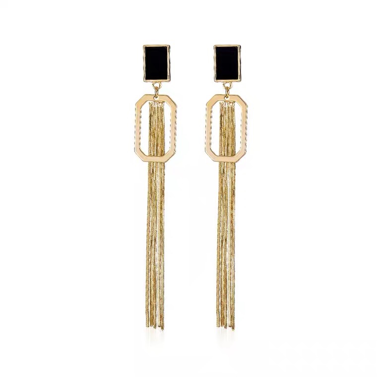 Copper chain tassels