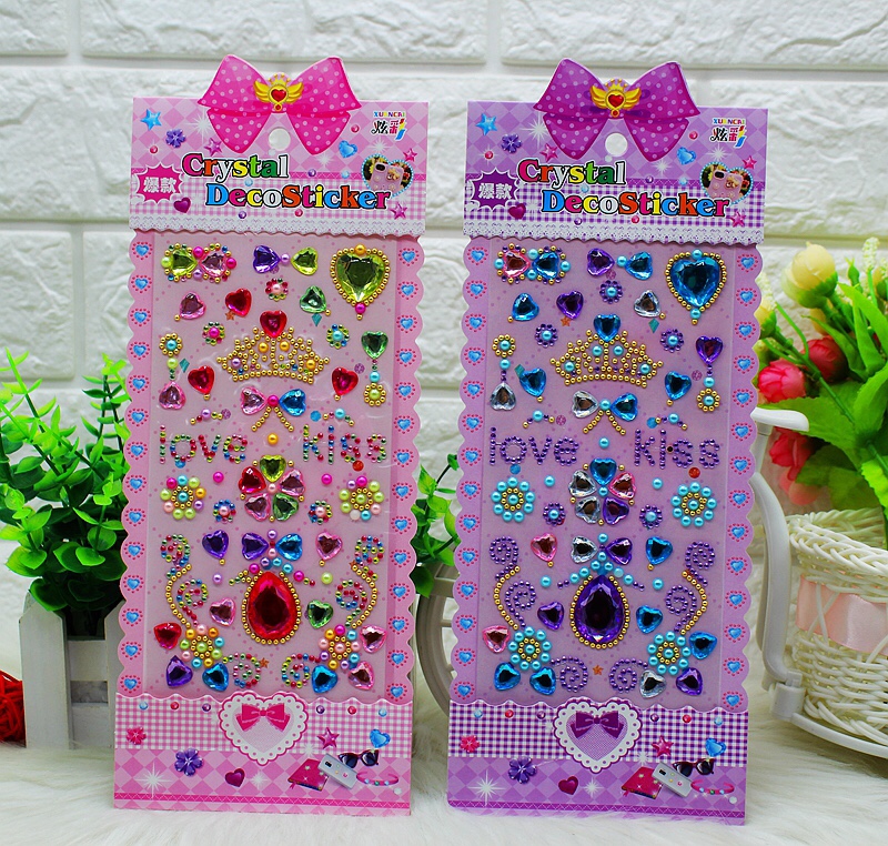 Xiaolingtong paper handicrafts, creative gifts, creative stickers XC, exquisite acrylic crystal diamonds undefined
