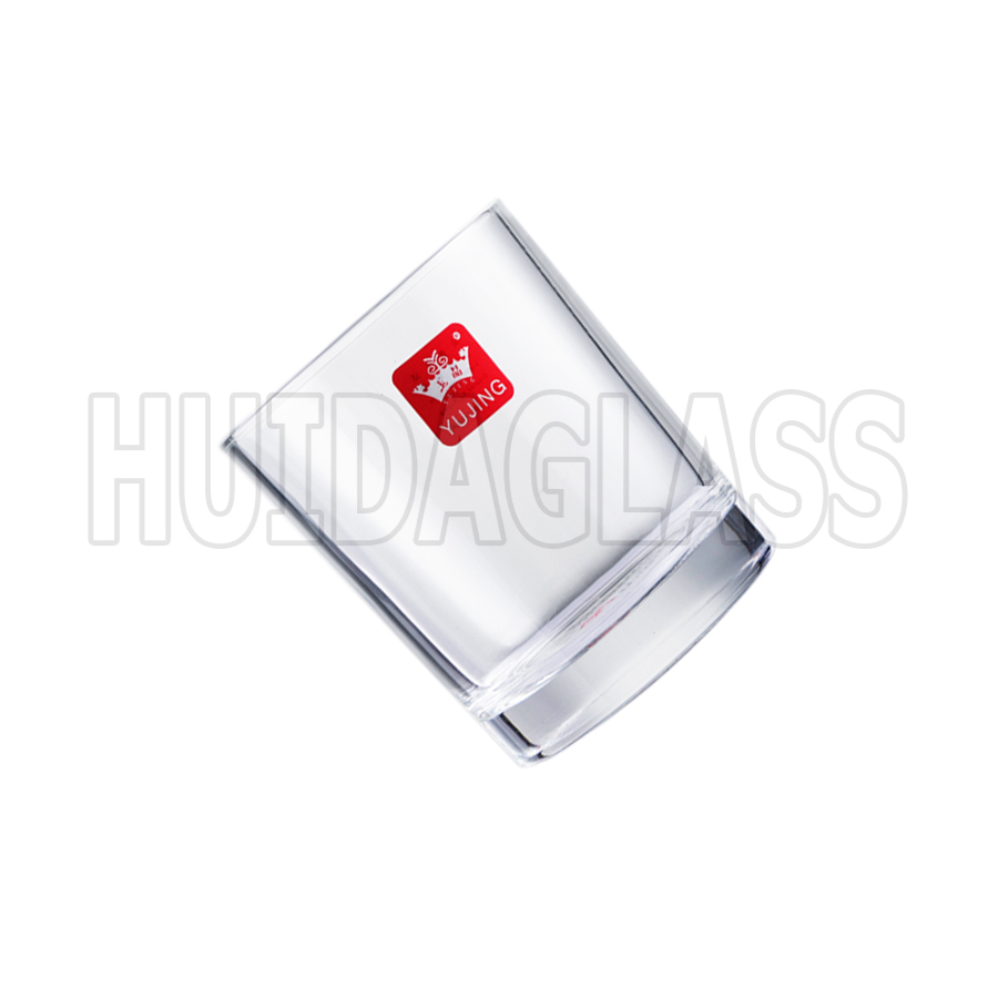 Yiwu Good Goods Huida Glass High Quality Ultra White Glass 200Ml Flat Glass Milk Cup Beer Cup Liquor Cup Juice Cup Drink Cup Yja1508 details Picture