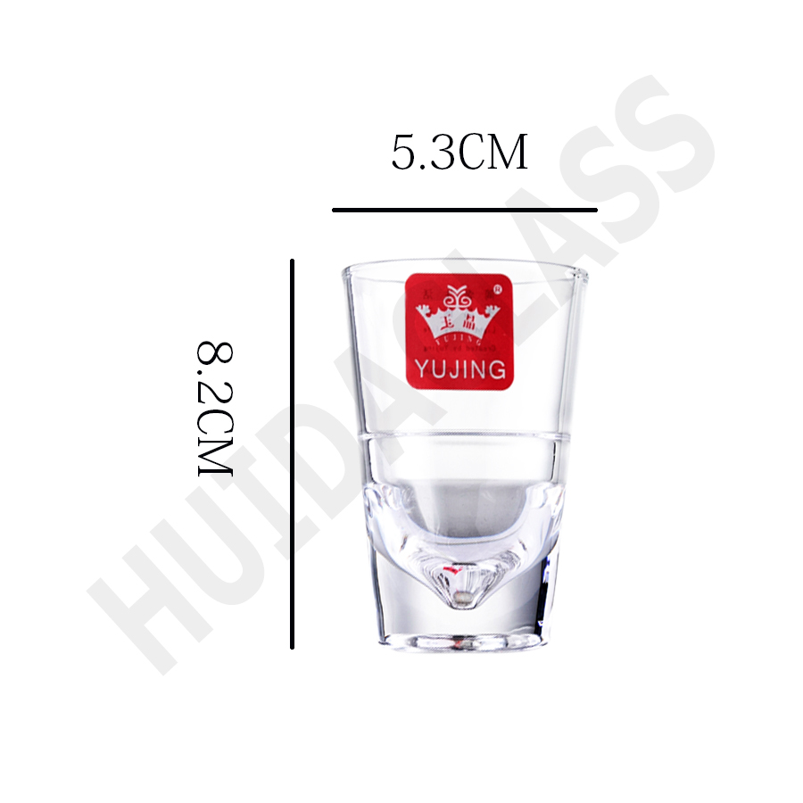 Yiwu Good Goods Huida Glass High-Quality White Wine Cup, Small, Moutai Cup Yja1002