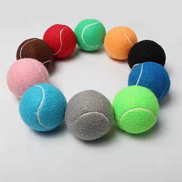 厂家生产一级彩色网球促销网球广告礼品网球可定制颜色定做logo详情1