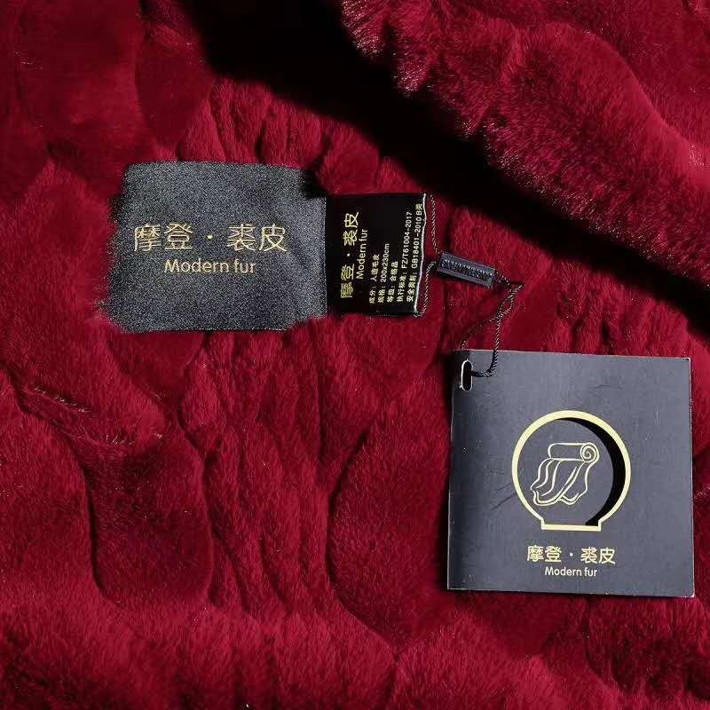 2020年新品裘皮毯纯色压花毯水波纹毯拉舍尔毛毯婚庆毛毯详情图9