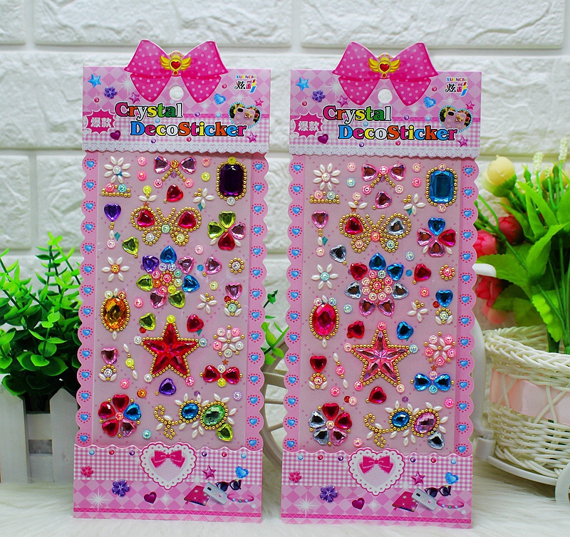 Xiaolingtong paper handicrafts, creative gifts, creative stickers XC, exquisite acrylic crystal diamonds undefined
