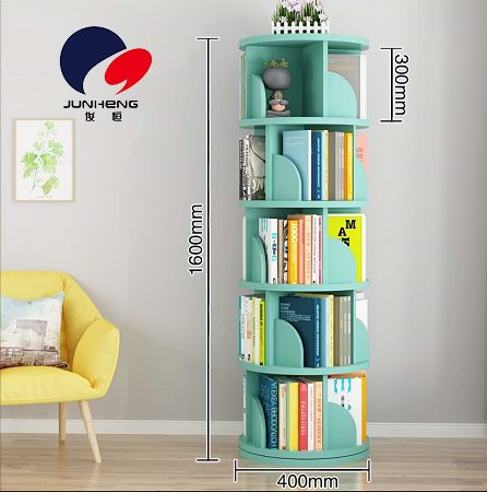 الرفوف الدوارة على الأرض 360 درجة، وتحصل على الرفوف ذات الدوار ZX-1363 40M من خزانة كتب الطلاب المبسَّطة في المنزل Specification image