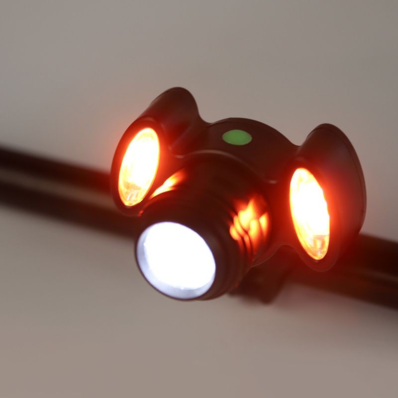 Factory direct sales of new mountain bike LED waterproof headlights, USB charging night riding warning lights wholesale