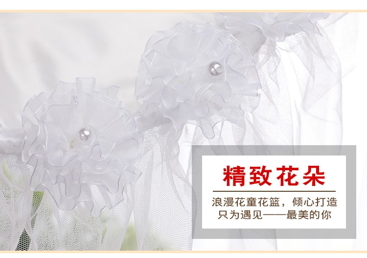 Factory direct sales of wedding flower baskets, flower boys scattering flowers, small flower baskets, bridesmaids' hand-held woven flower baskets, wholesale of wedding supplies detail image 8