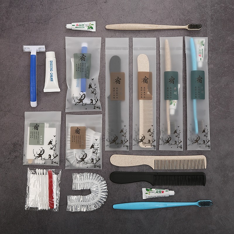 A six-piece disposable toiletry set for the hotel detail image 1