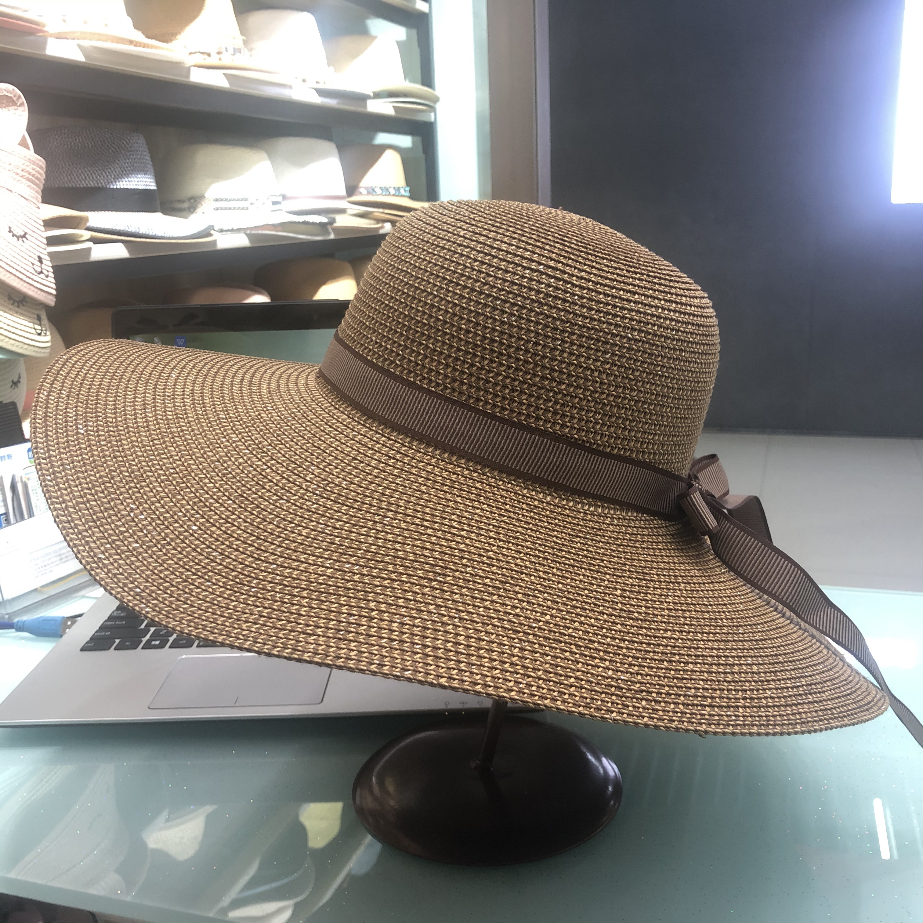 Straw Hat Women's Summer Korean Version Sun Protection Beach Big Eave Hat details Picture