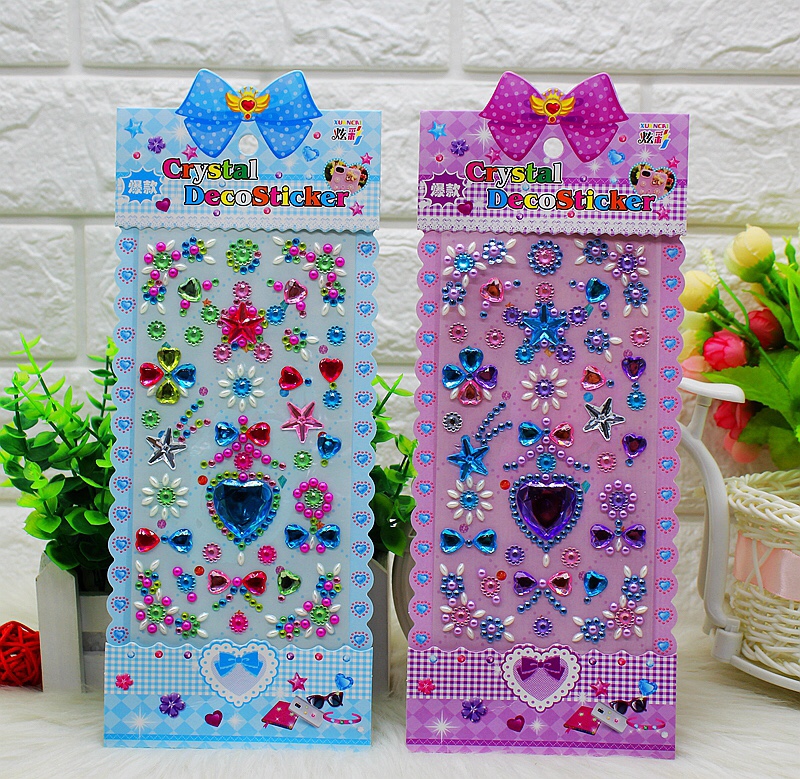 Xiaolingtong paper handicrafts, creative gifts, creative stickers XC, exquisite acrylic crystal diamonds undefined