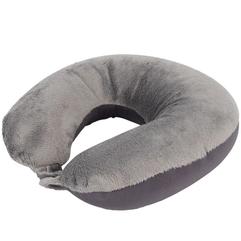 U Shaped Travel Pillow Soft Nanoparticles Neck Pillow Travel Pillow For Airplane Flight Foam Particles Pillow Home Sleeping Use thumbnail