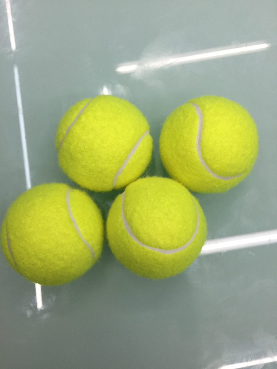 网球厂家供应一级练习网球 1米弹力训练网球 比赛训练化纤网球详情图1