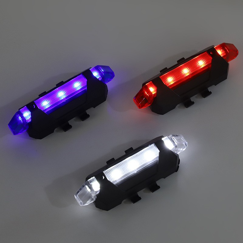 Wholesale USB charging night riding warning lights, mountain bike LED waterproof headlights, warning lights detail image 2