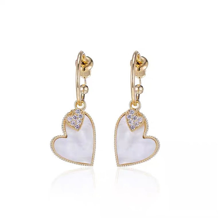 Heart-shaped earrings