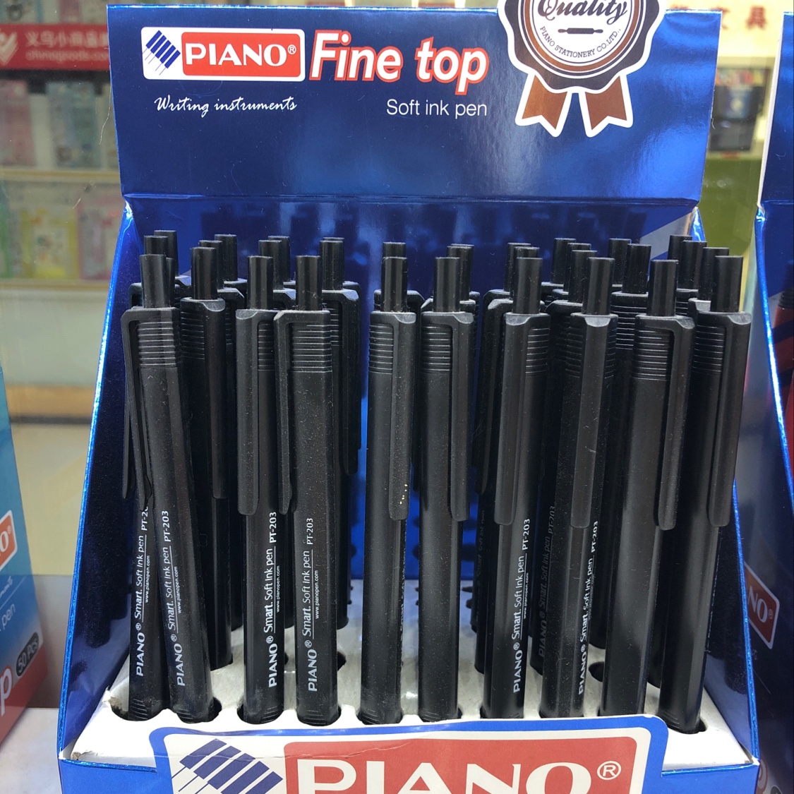 Soft ink pen ,PT-203, black