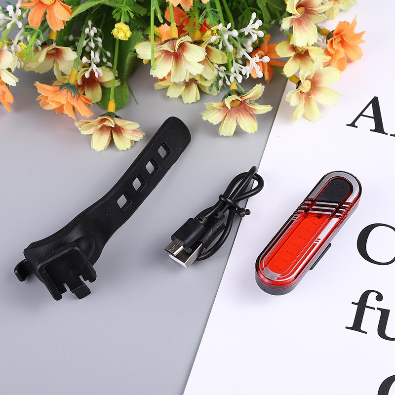 Night warning light, bicycle luminous rear light, bicycle reflective taillight, creative night mountain bike detail image 5