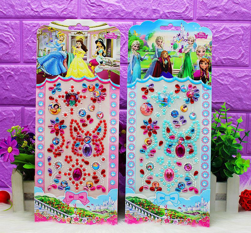 Wholesale of PH-598 acrylic crystal stickers for DIY car and mobile phone decorative stickers undefined
