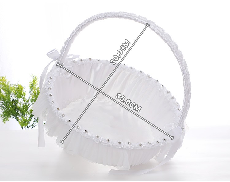 Wholesale of new Western-style small flower baskets, various creative small hand-held flower-scattering flower baskets, flower boy flower baskets, and wedding supplies detail image 7