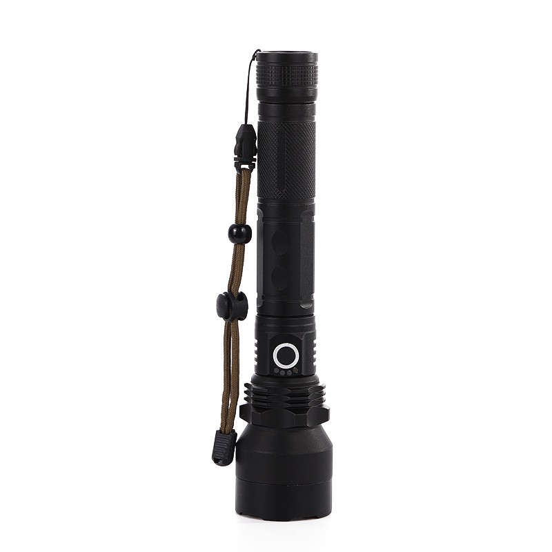Cross-border bestsellers: P50 high-power LED aluminum alloy flashlight, P70 USB rechargeable flashlight for outdoor use detail image 1