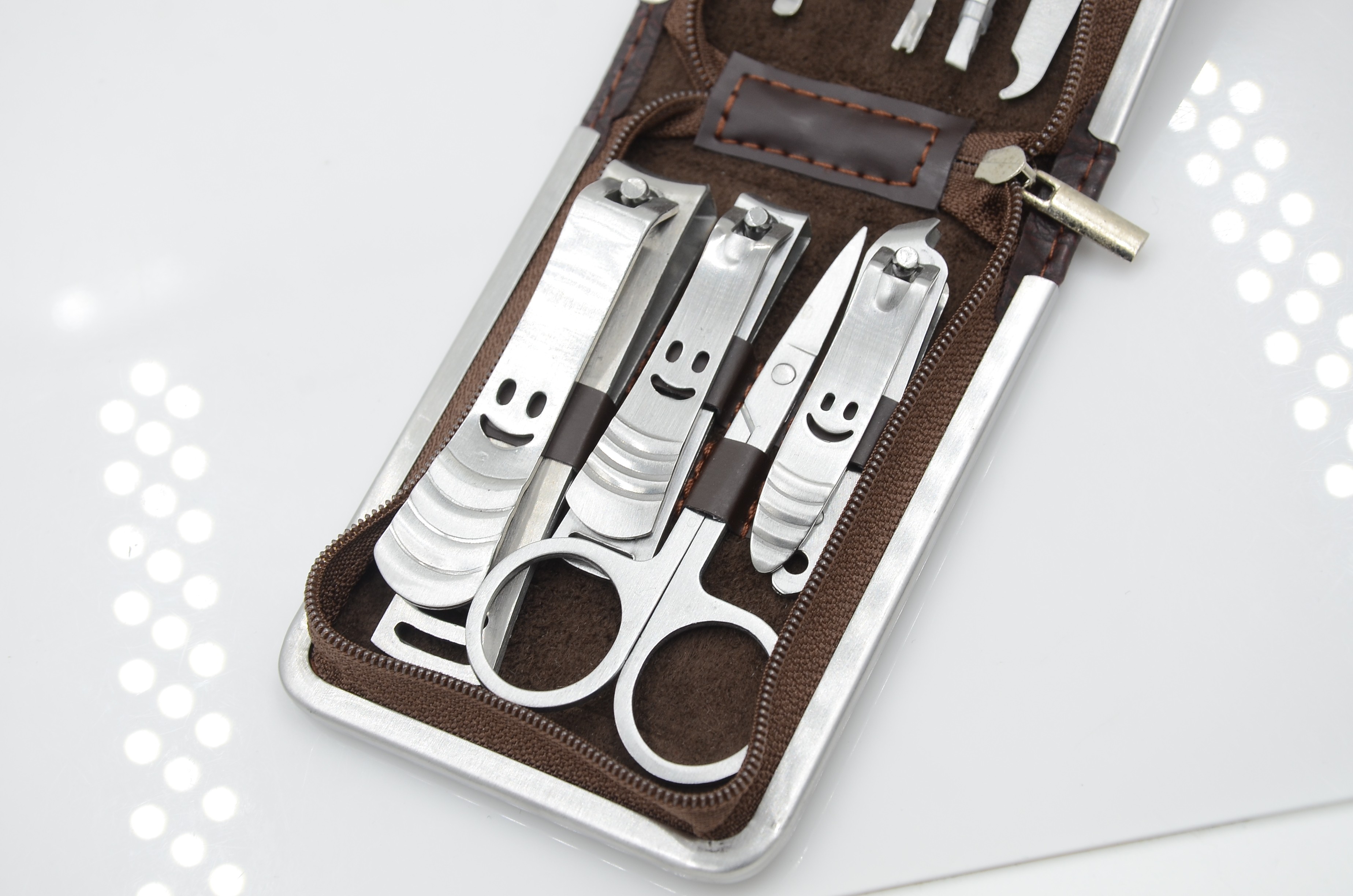 Daily stainless steel luxury nail clipper set of 9 pieces, nail art set, nail clippers 338-9S detail image 6
