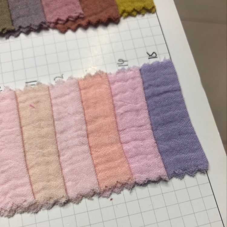 全面双层皱纱布婴儿服饰面料厂家直销批零兼售