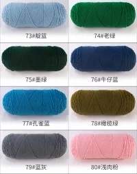 YARN hand-woven 5-strand milk cotton, skin-friendly and comfortable DIY handmade yarn handicrafts scarves, hats, clothing and hair accessories detail image 14