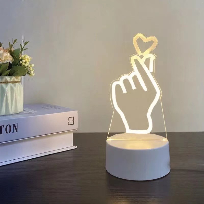 Night light heart-shaped glowing toy from Yuanhuang Electronics