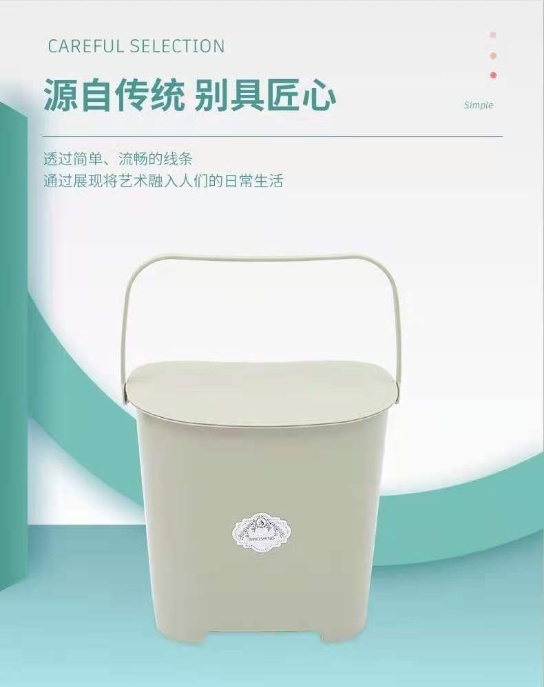 0079多功能桶便携式收纳桶塑料带盖手提可坐加厚塑料桶详情图8
