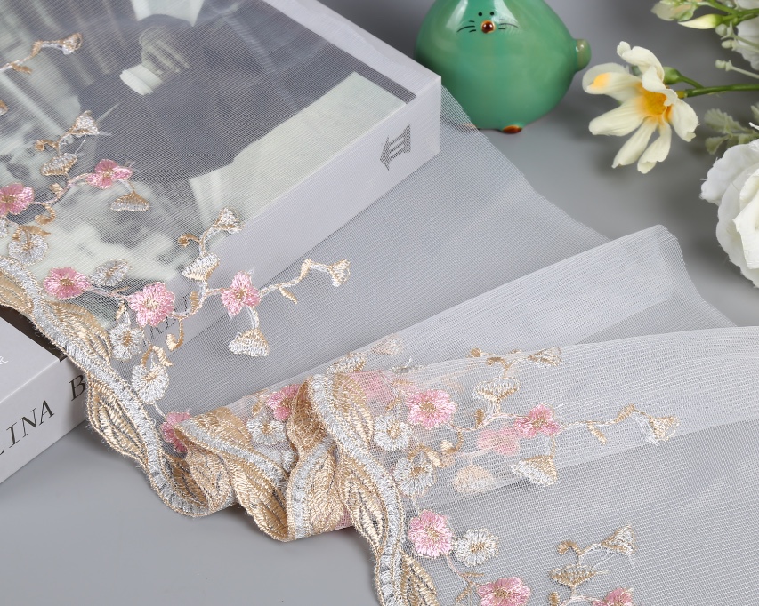 定型纱网布花边