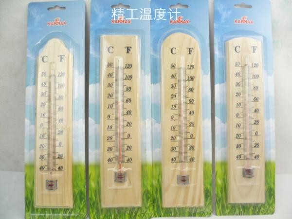 Wholesale indoor and outdoor wooden temperature glass thermometers, glass thermometers, rod thermometers and stationery detail image 2