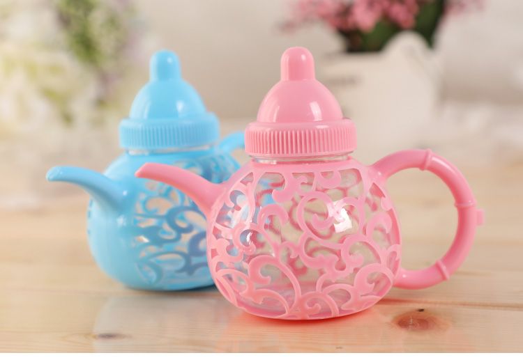 Teapot-shaped candy box, electroplated gold plastic wedding candy box, best-selling candy box on AliExpress Specification image